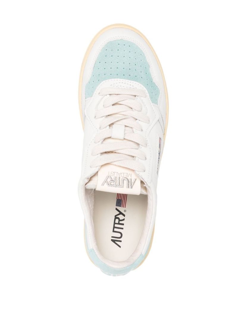 White Action Leather Sneakers
