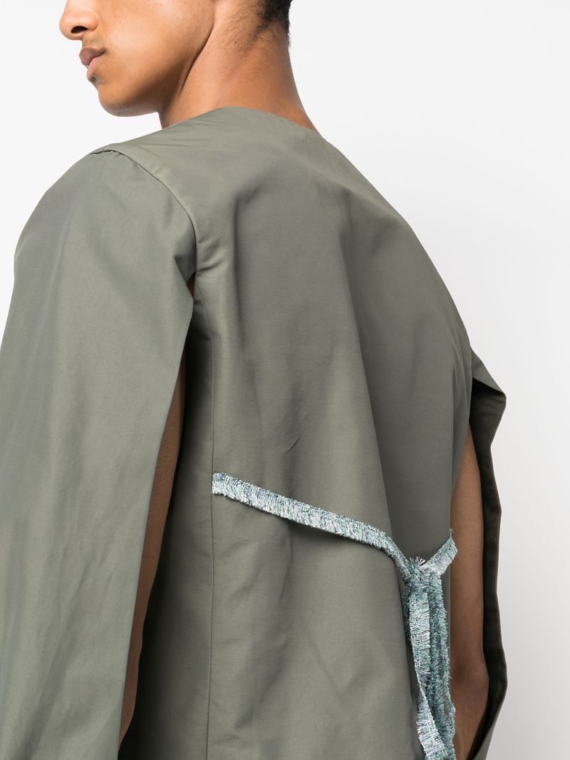Green Kurmanji Cut-out Jacket