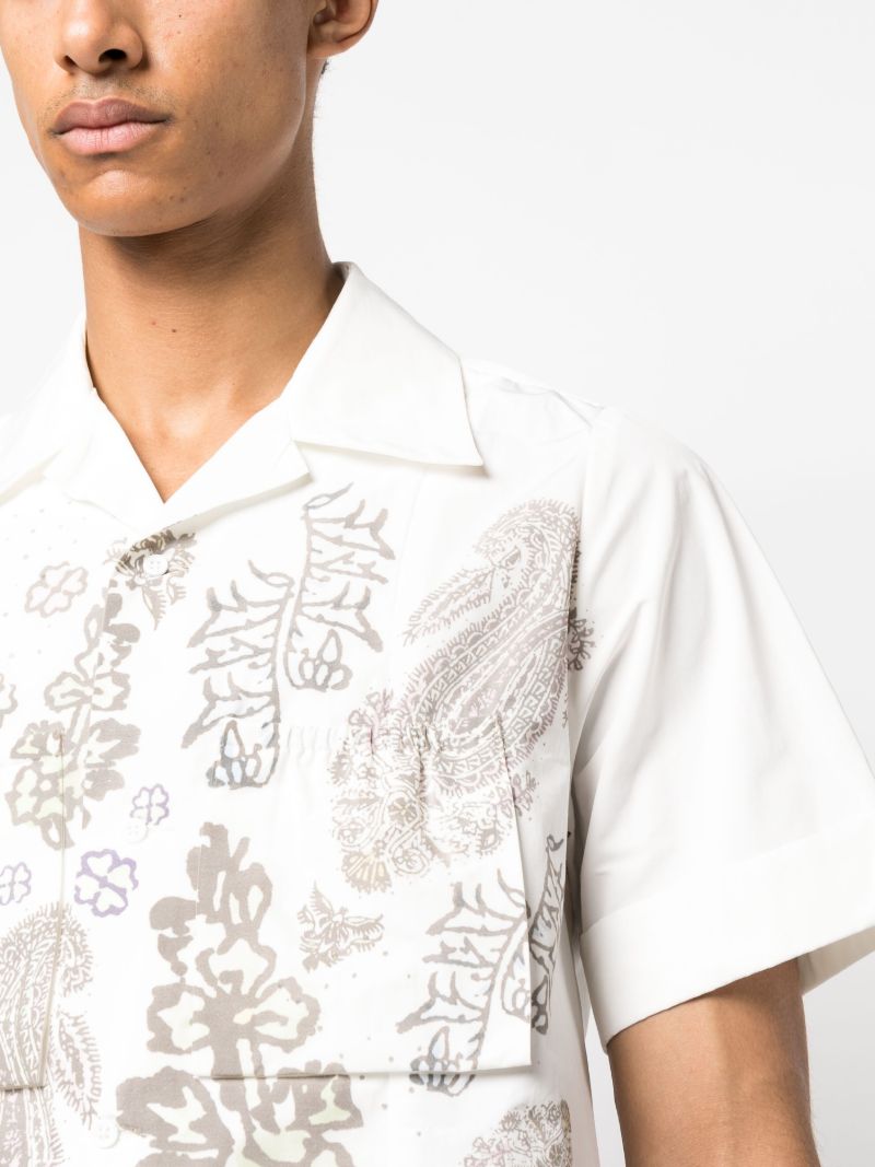 White Safari Paisley-print Shirt