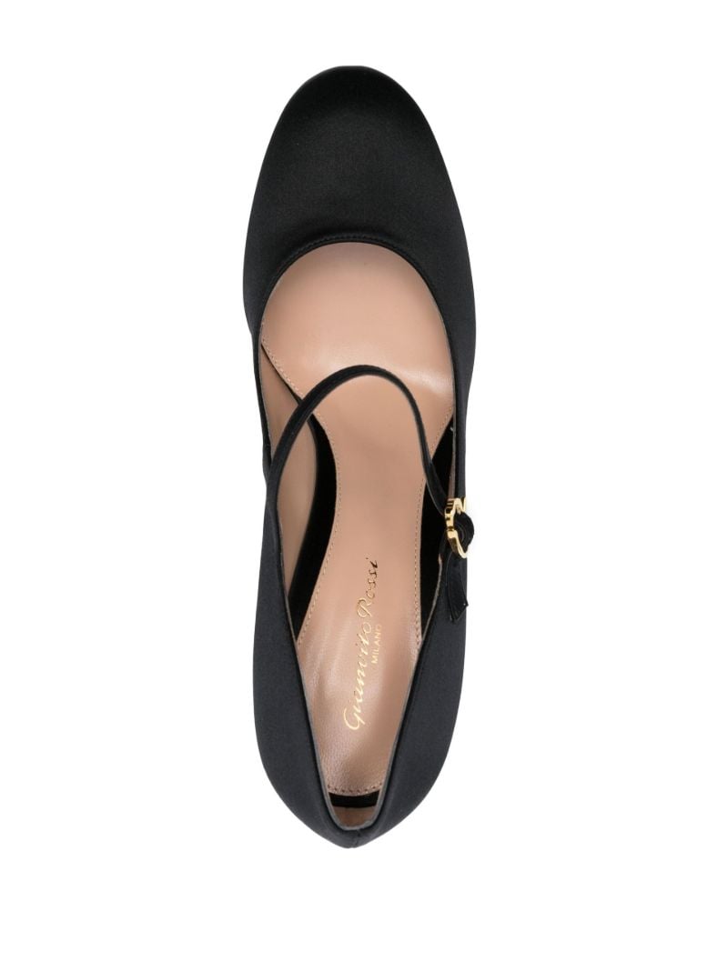 Black Sculpted Heel 85mm Pumps