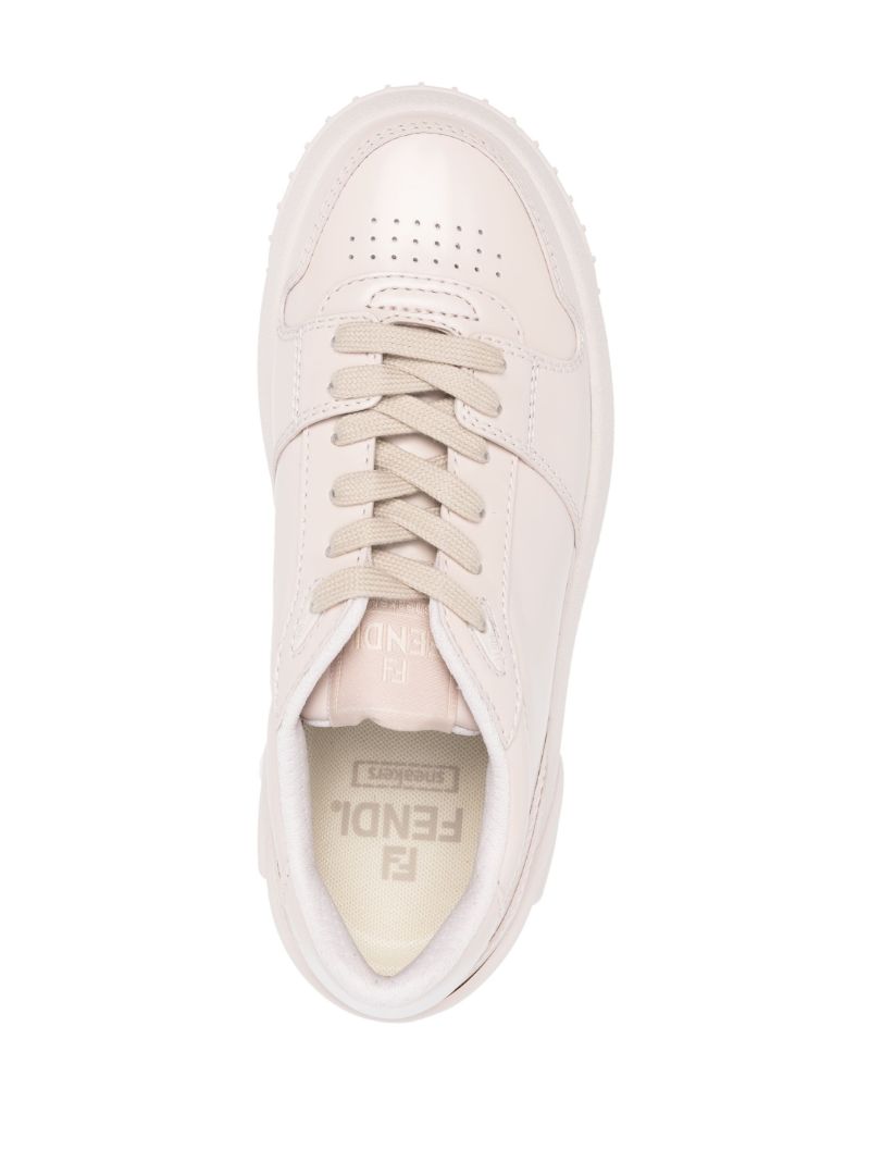 Beige Ff 70mm Platform Sneakers