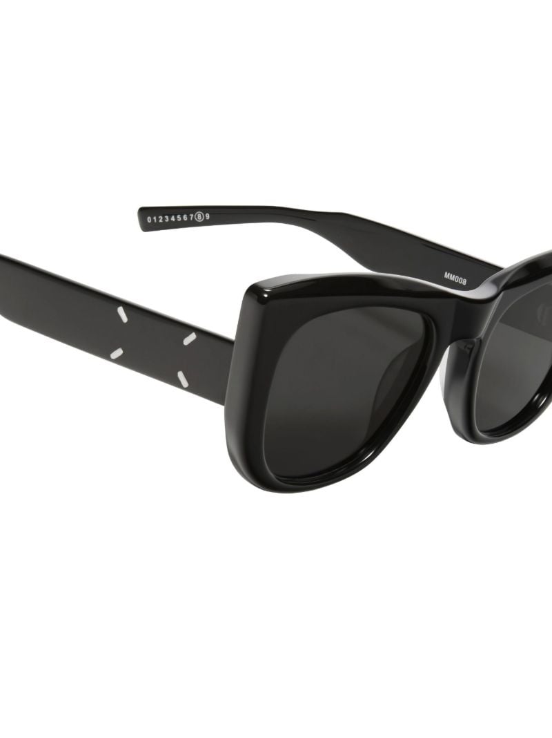 X Maison Margiela Black Mm008 01 Cat Eye Sunglasses