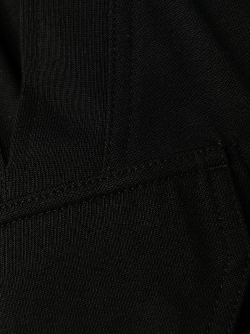 Black Cotton Cargo Trousers