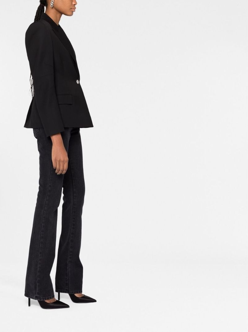 Black Medusa Single-breasted Wool Blazer