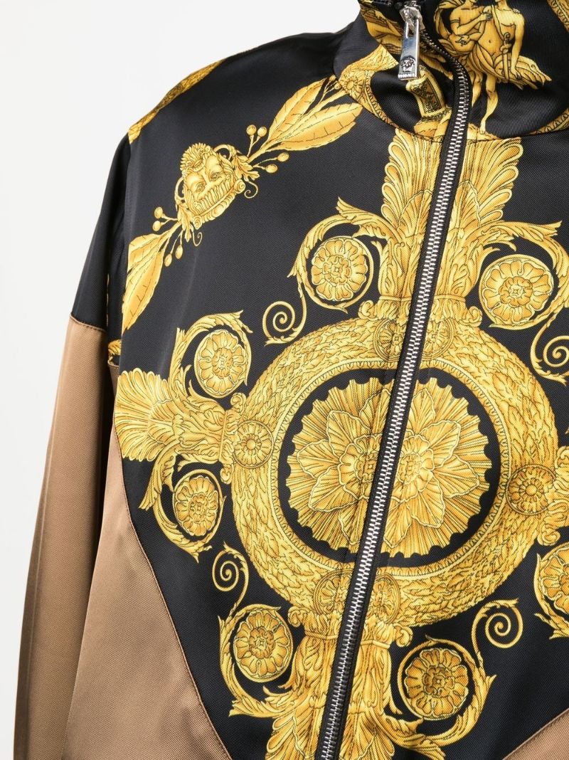 Gold-tone Barocco Print Track Jacket