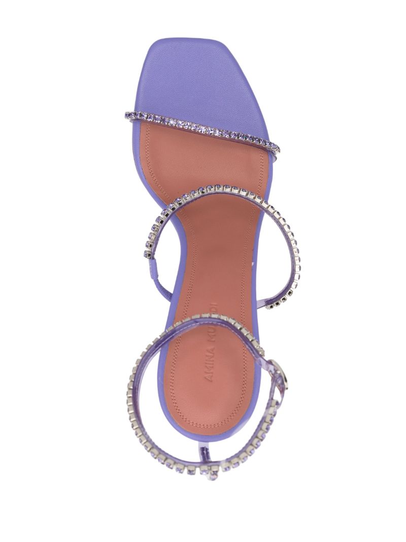 Purple Gilda 95 Crystal Sandals