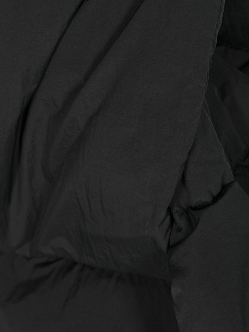 Black Puffer Padded Scarf
