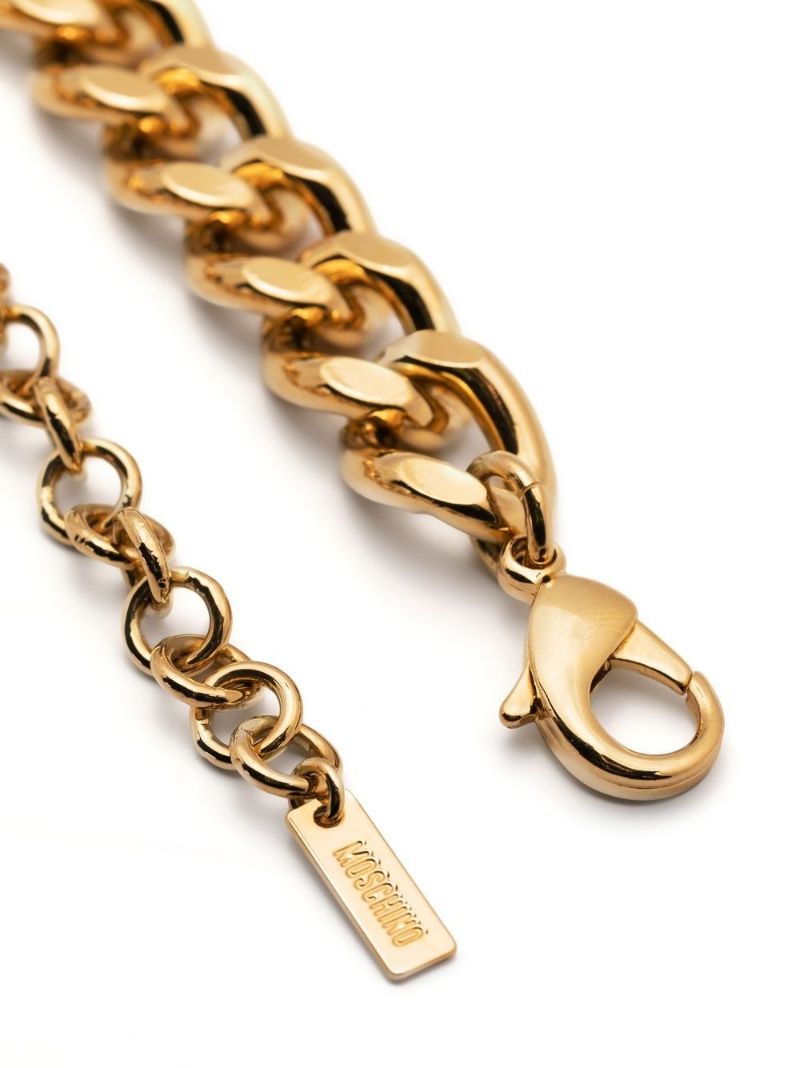 Gold-tone Inflatable Lettering Necklace