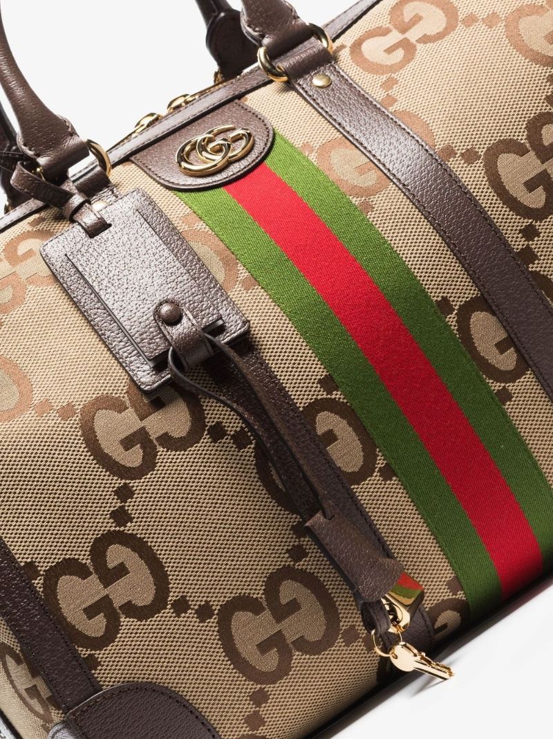Brown Jumbo Gg Supreme Canvas Holdall Bag