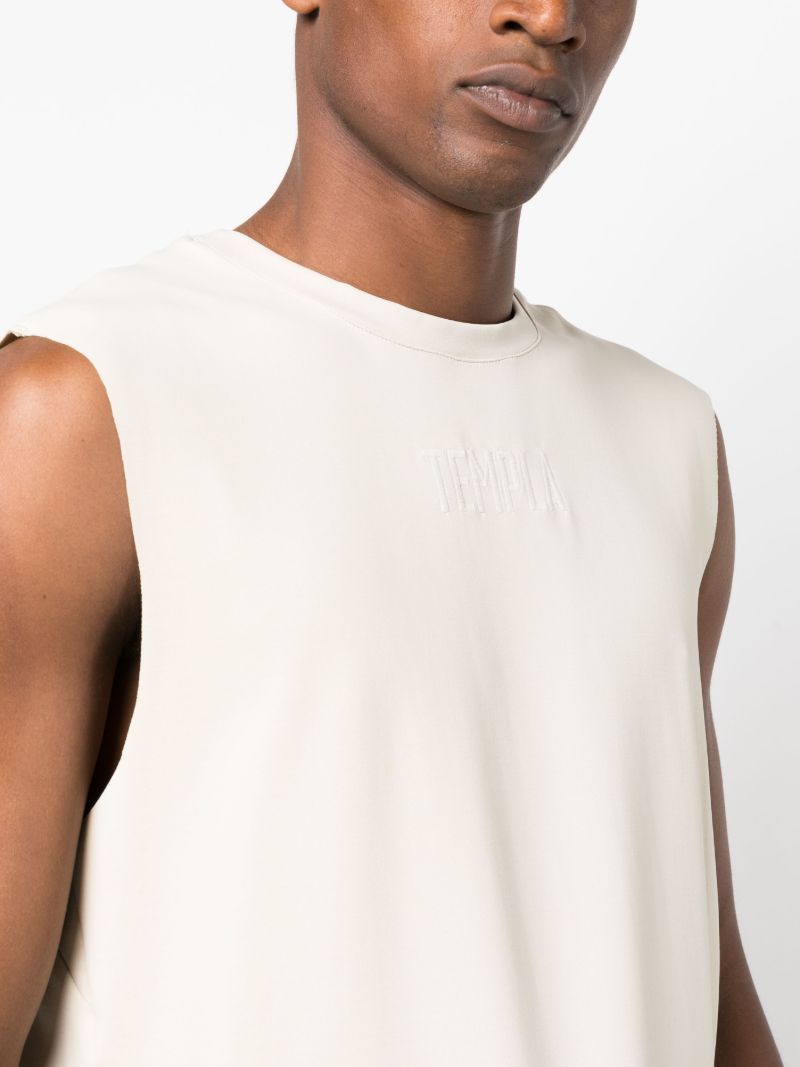 Neutral Logo Embroidered Tank Top