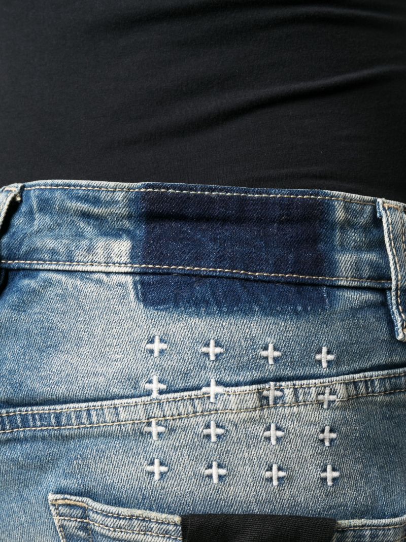 Blue Hazlow Tektonik Straight-leg Jeans
