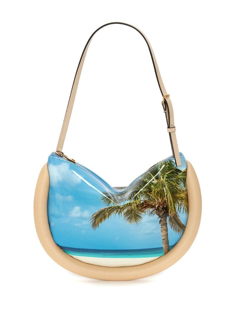 Blue Bumper Moon Shoulder Bag