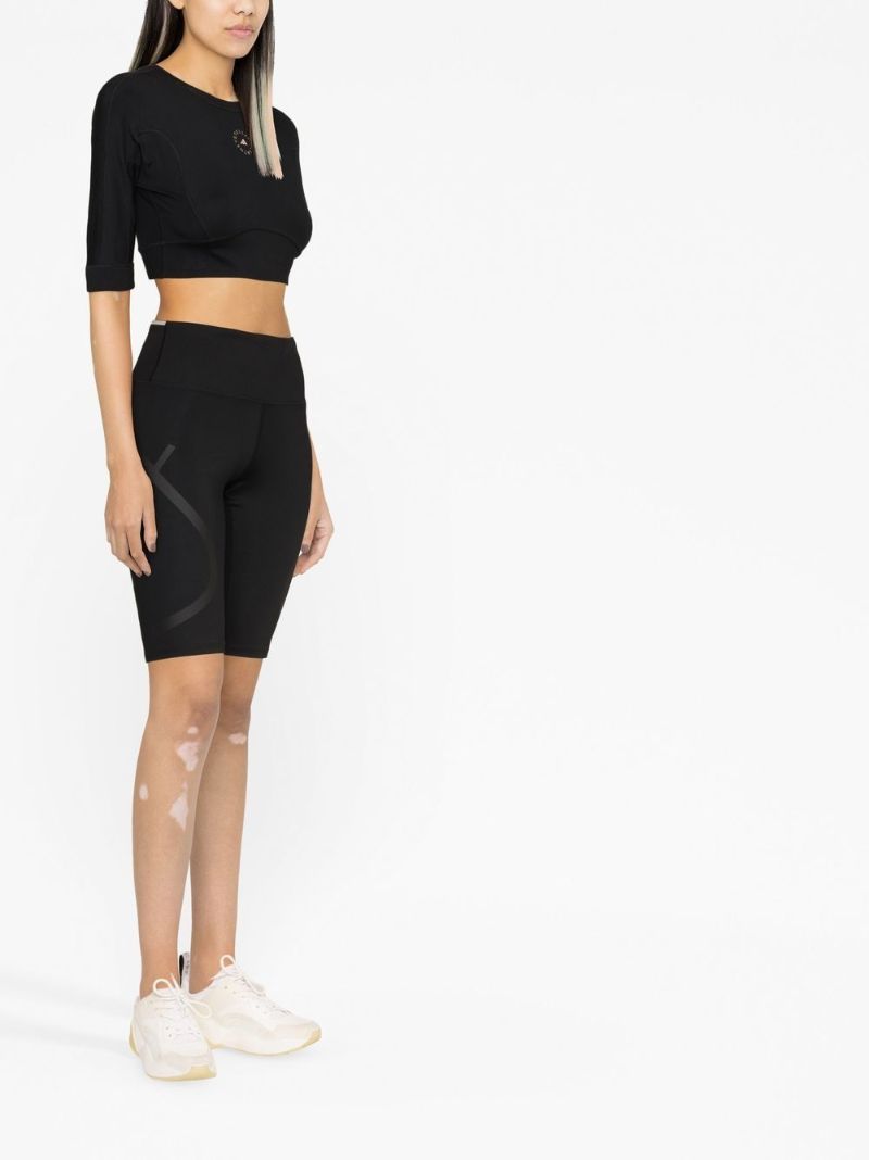 Black Truepace Logo Cycling Shorts