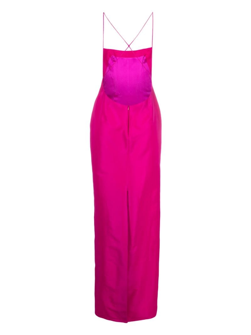 Pink Open Back Gown