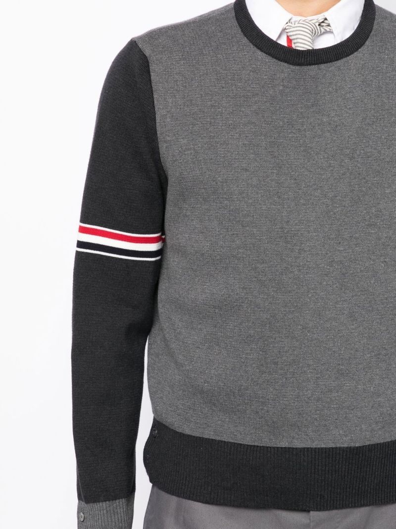 Grey Colourblock Sweatshirt