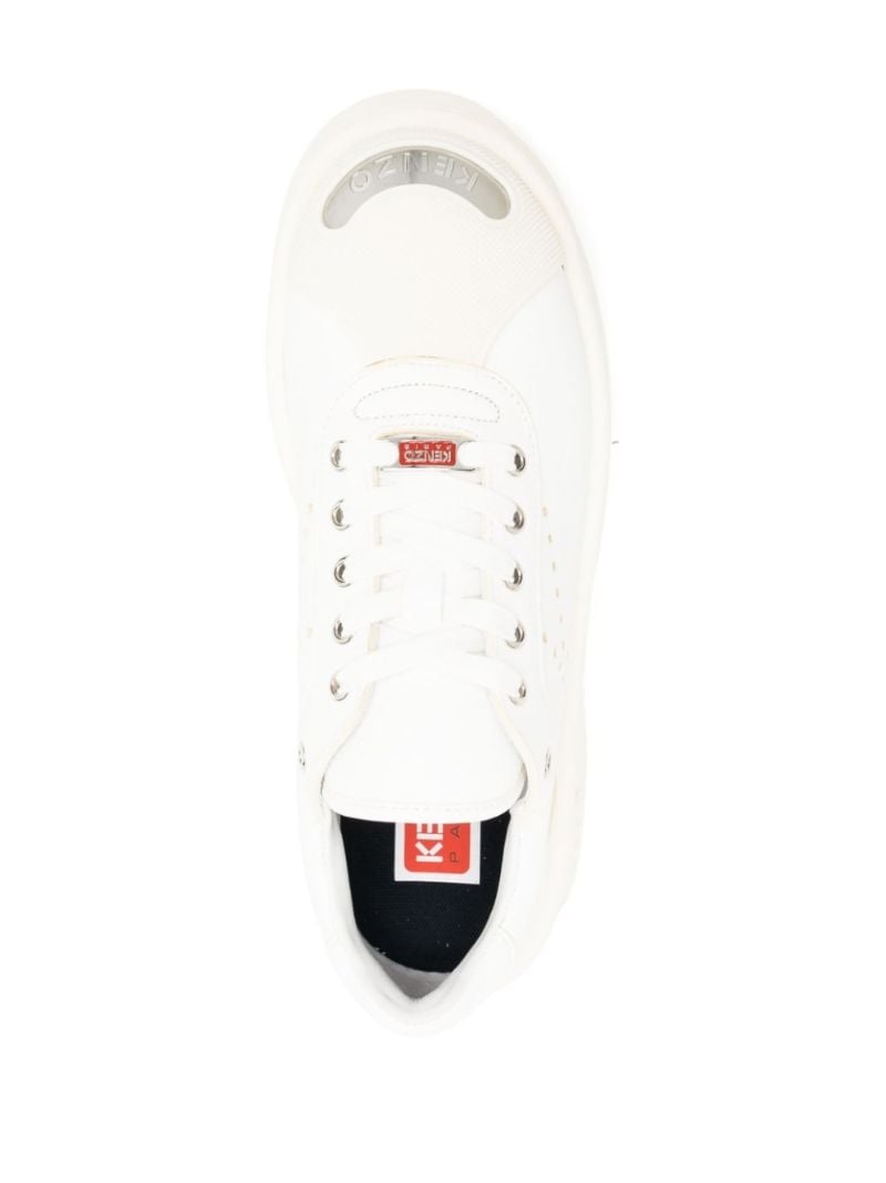White Hoops Leather Low-top Sneakers