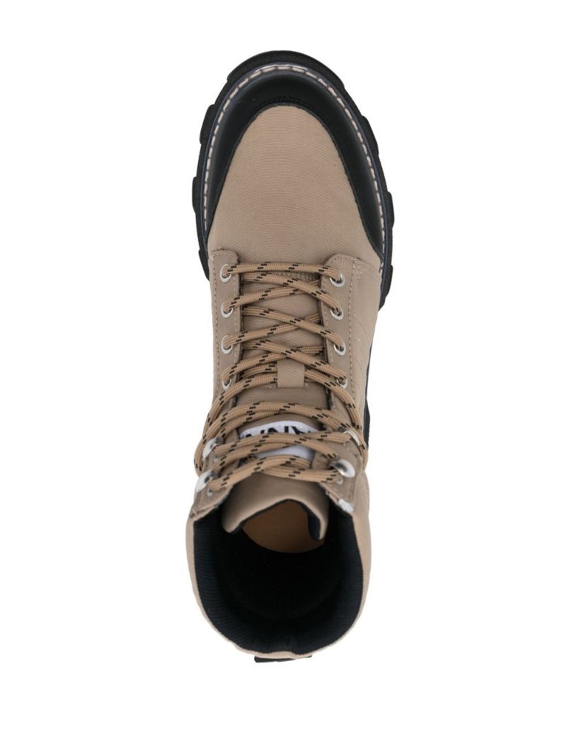 Neutral Lace-up Hiking Boots