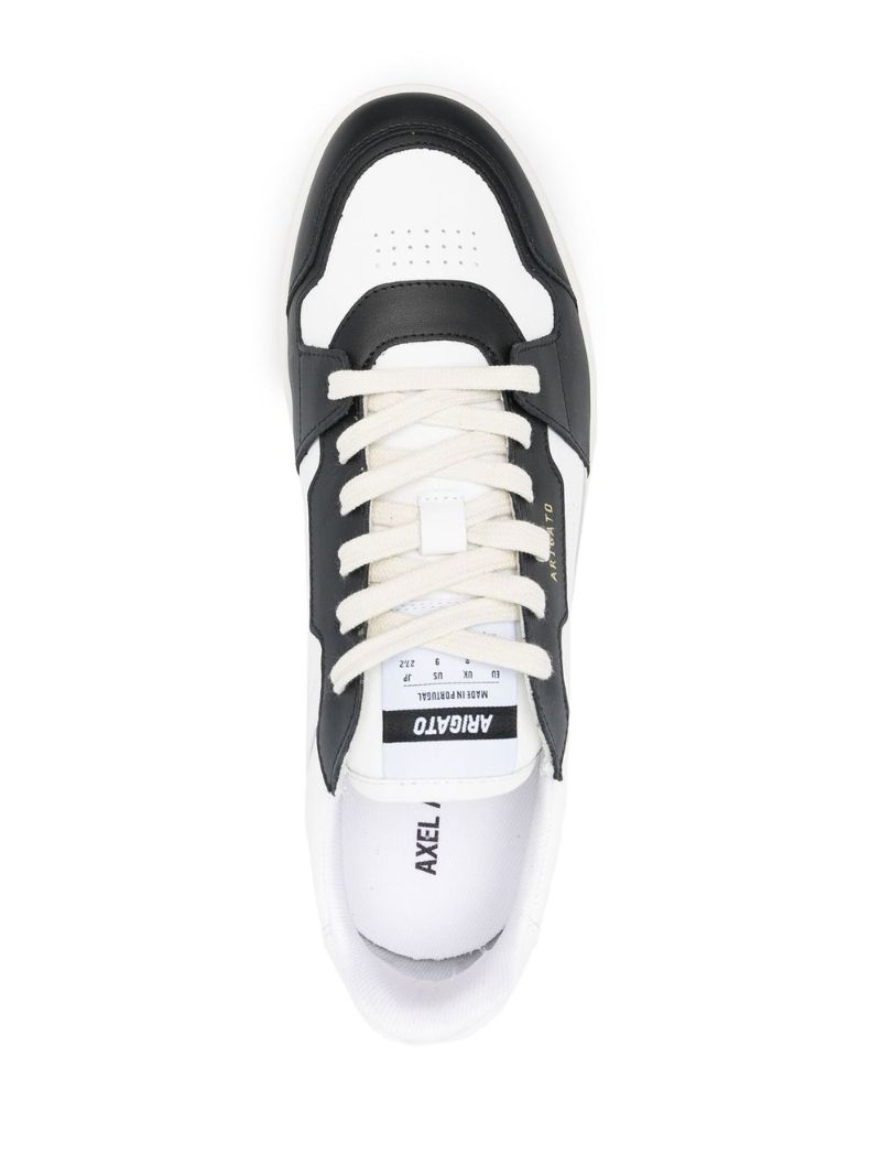 White Dice Lo Leather Sneakers