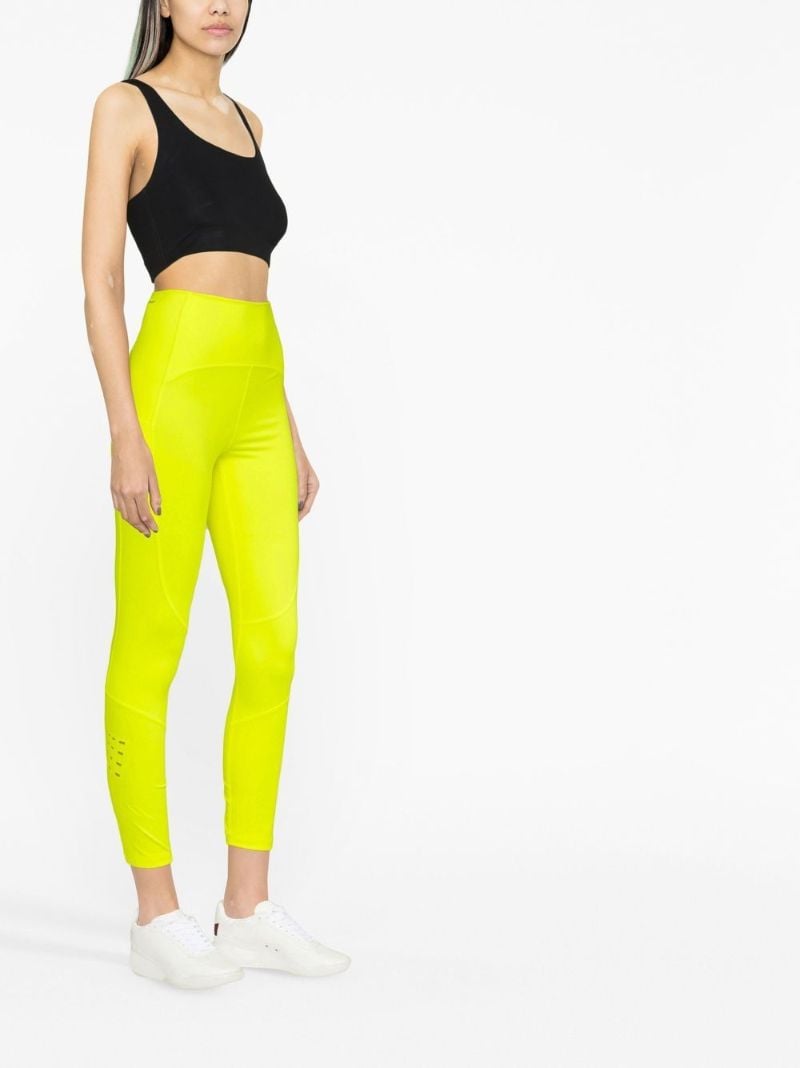 Yellow High Waisted Logo Leggings