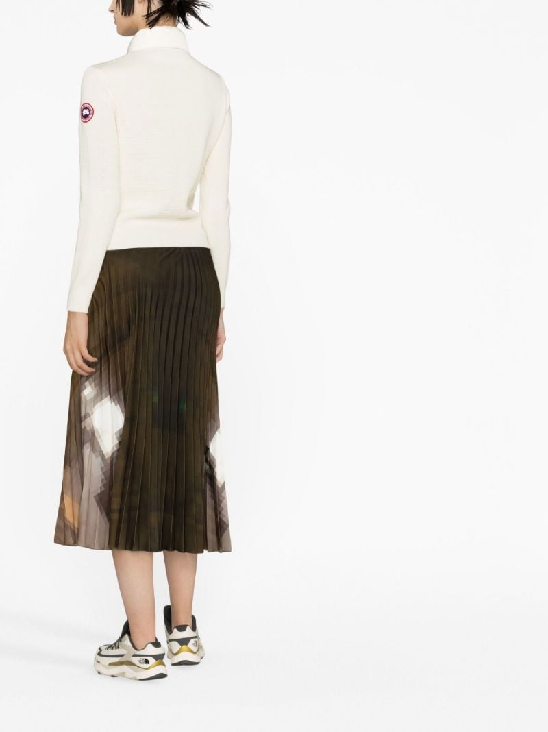 White Hybridge Knit Jacket