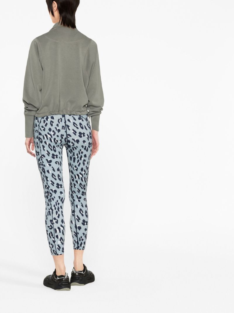 Green Sand Wash Zip-up Sweatshirt