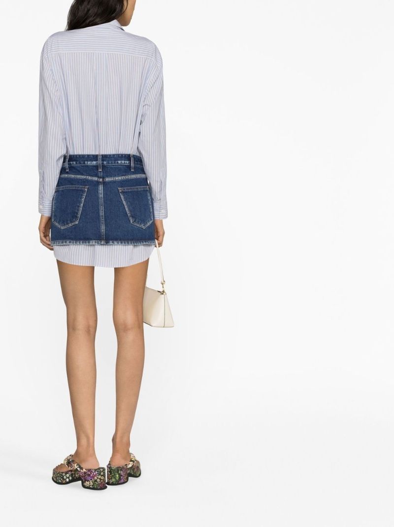 Blue Stripe Print Shirt