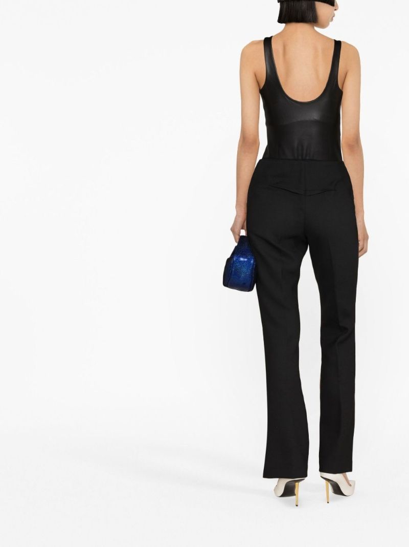 Black Femmi Straight-leg Trousers