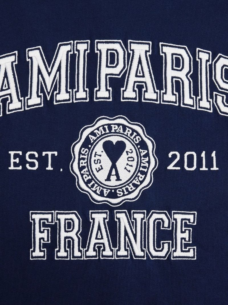 Blue Ami Paris France Cotton T-shirt
