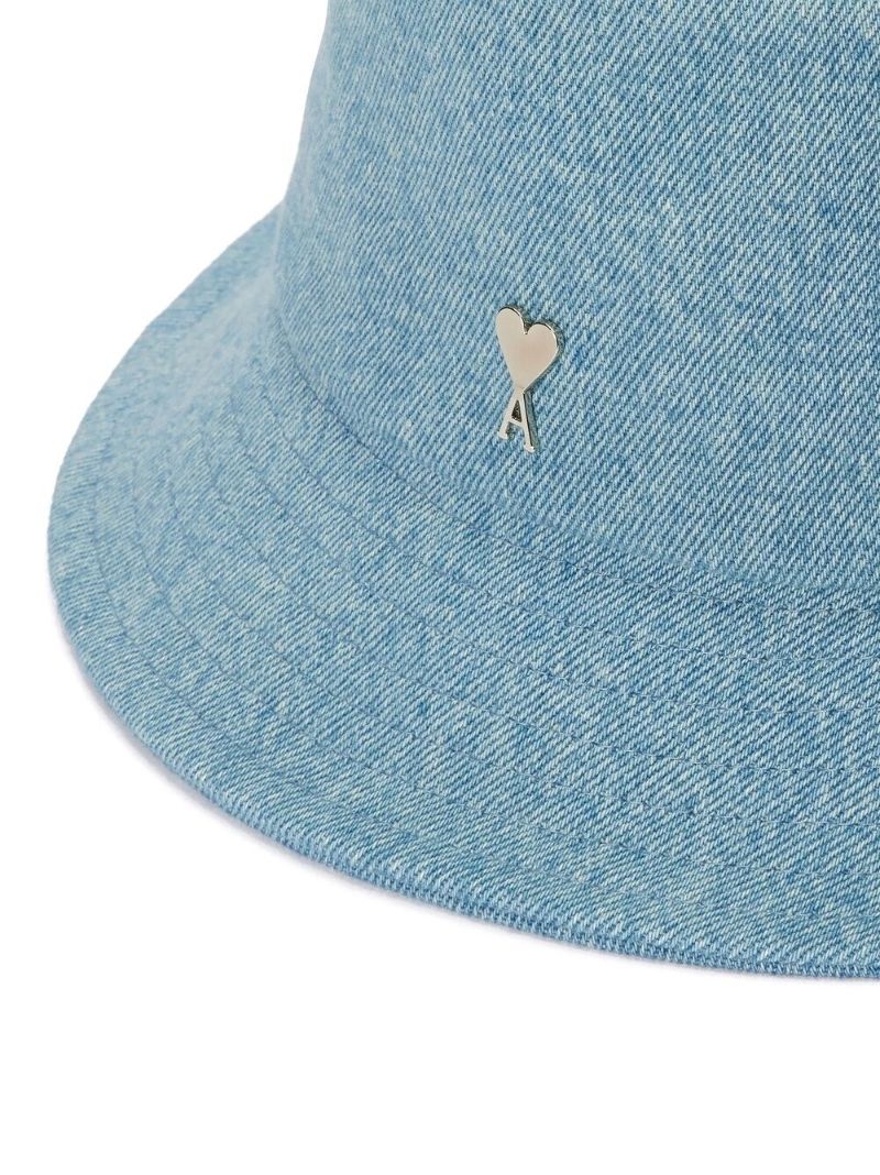 Blue Logo Plaque Denim Bucket Hat