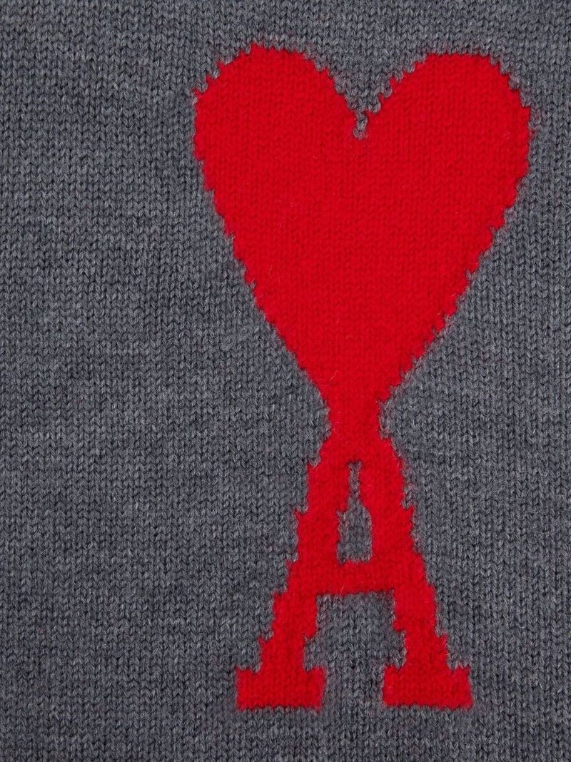 Grey Ami De Coeur Virgin Wool Sweater