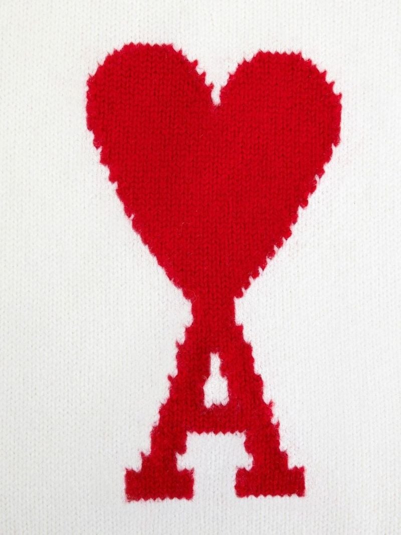 White Ami De Coeur Virgin Wool Hoodie