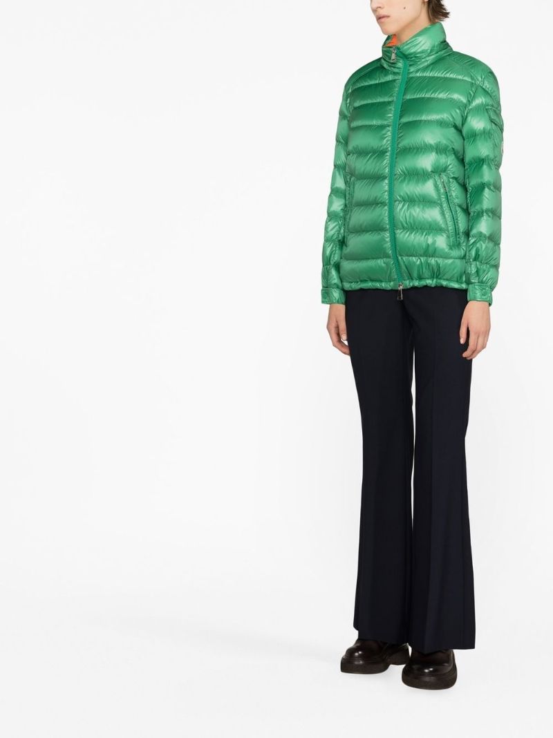 Green Dalles Hooded Puffer Jacket