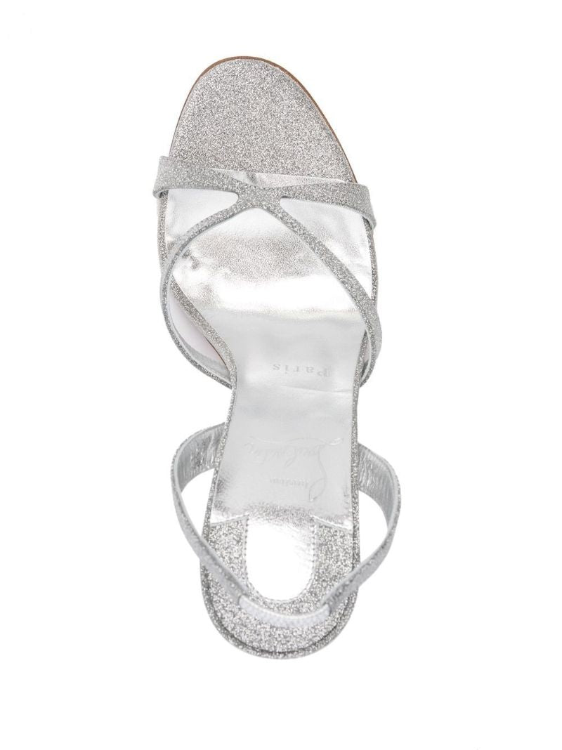 Silver-tone Metallic 115 Sandals