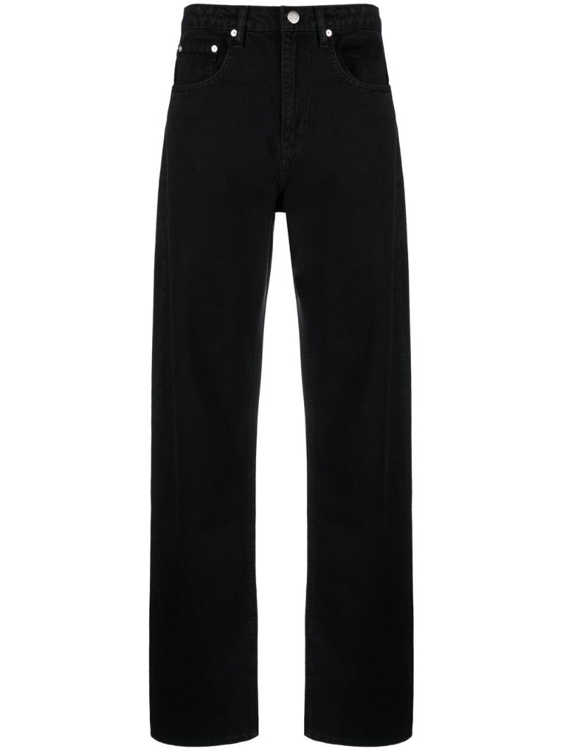 Black Barrel High-rise Jeans