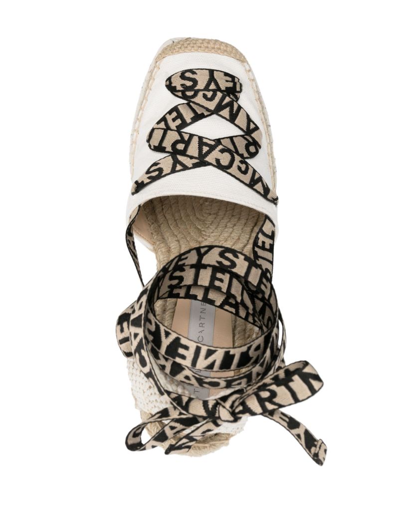 White Gaia Wedge Espadrilles