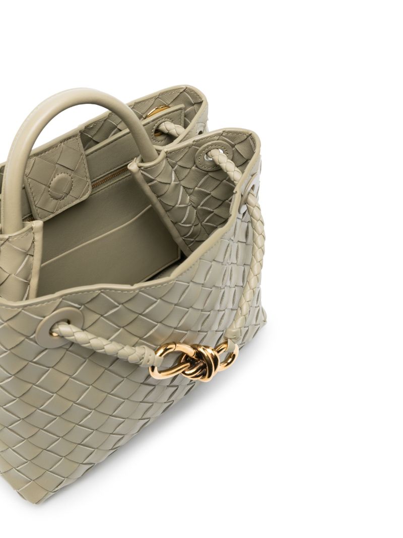 Beige Small Andiamo Top Handle Bag