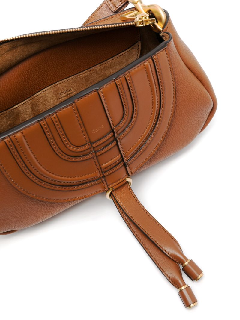 Brown Marcie Leather Shoulder Bag