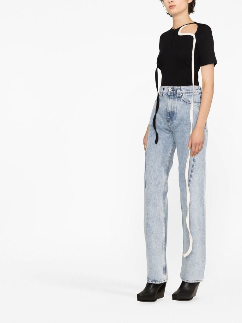 Blue Straight-leg Jeans