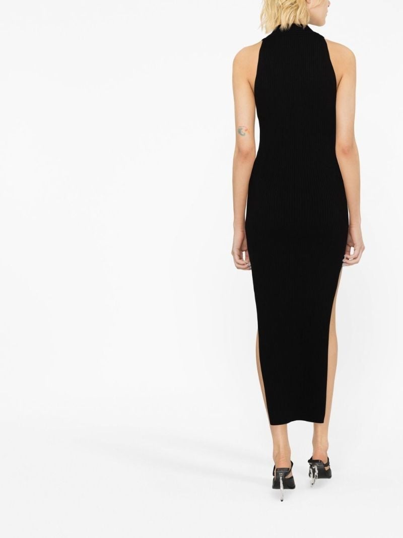 Black Cut Out Midi Dress