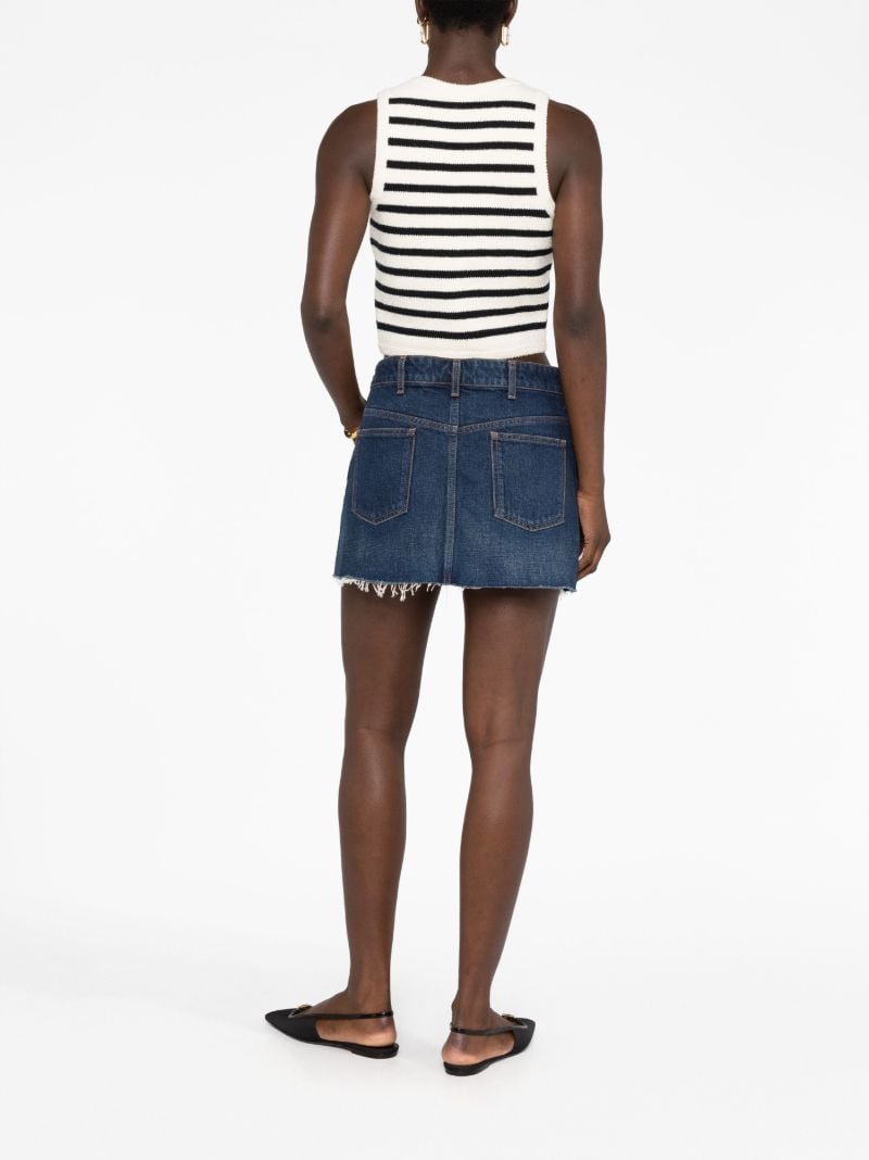 Cream MariniÃ_x0083_¨re Striped Knitted Vest