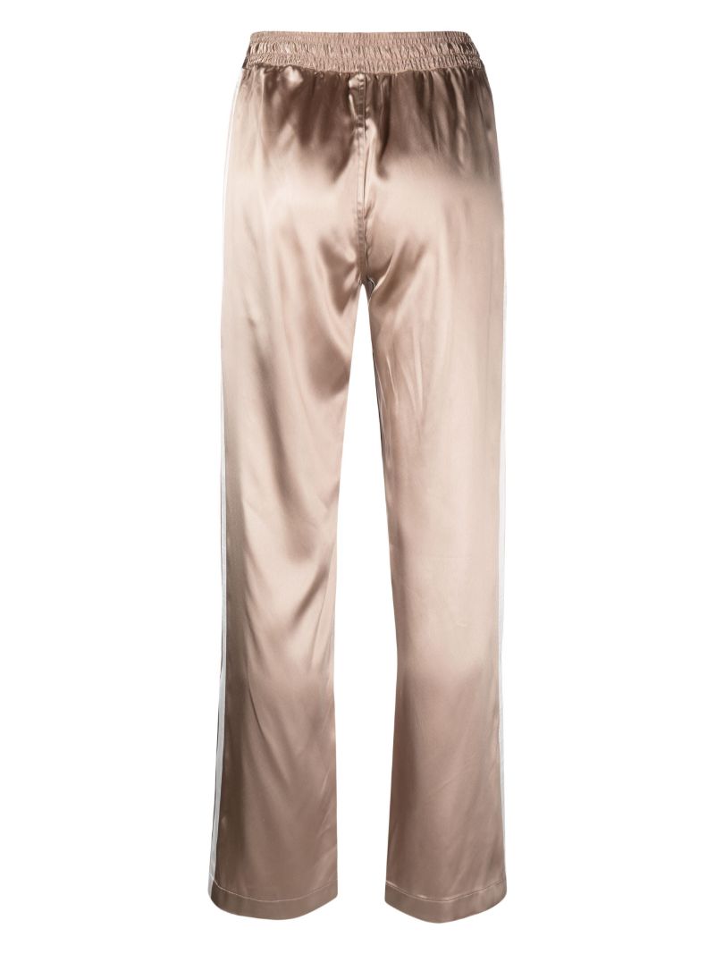 Gold-tone Logo-patch Satin Track Pants