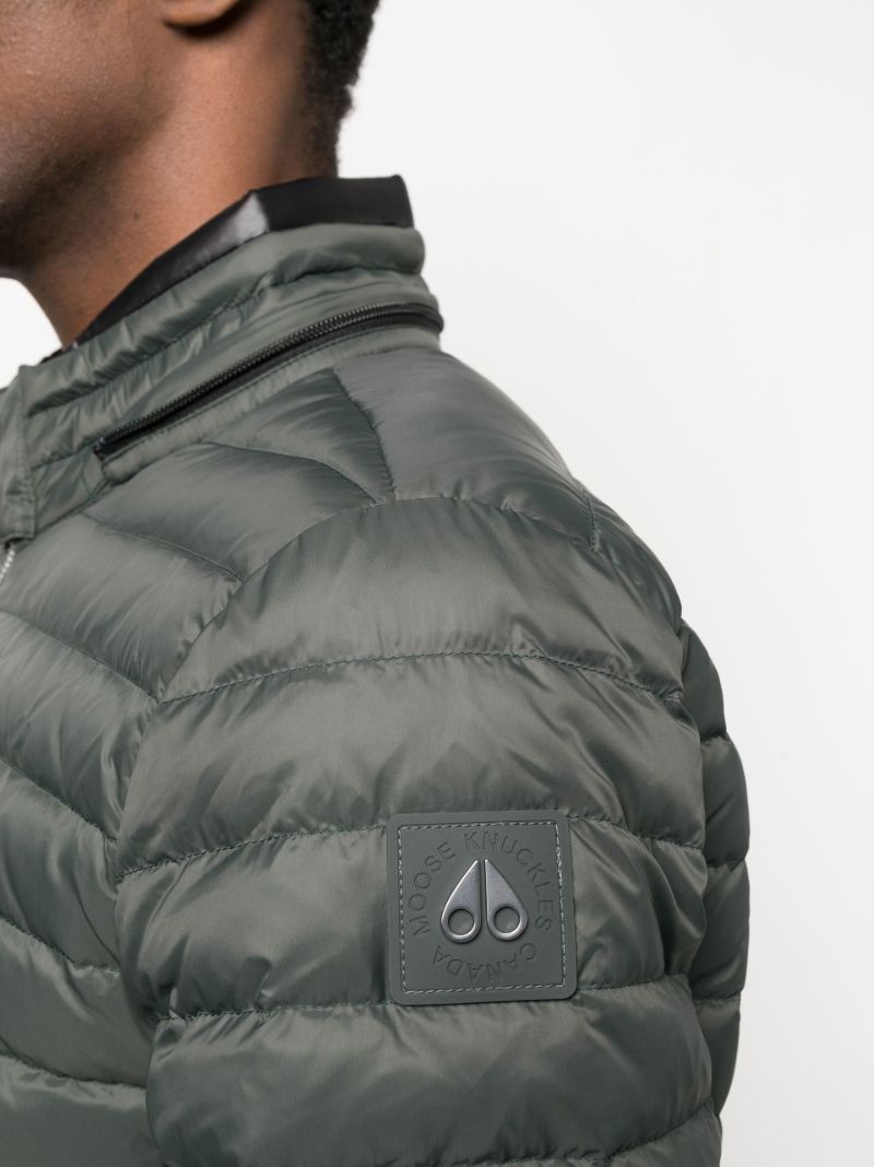 Grey Air Down Bomber Jacket