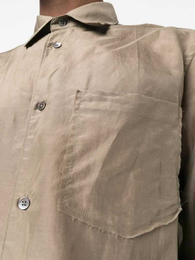 Green Volume Button-up Shirt