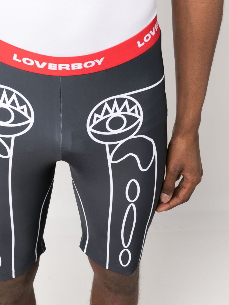 Black Logo Cycling Shorts