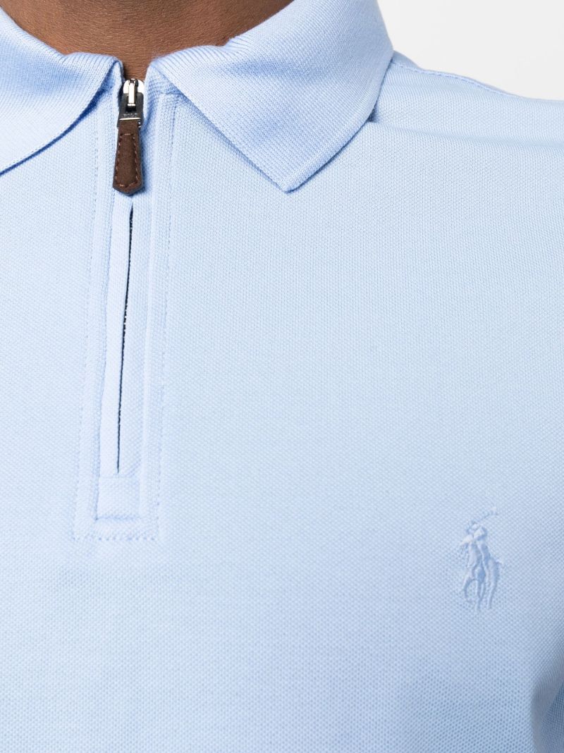 Blue Polo Pony Half-zip Polo Shirt