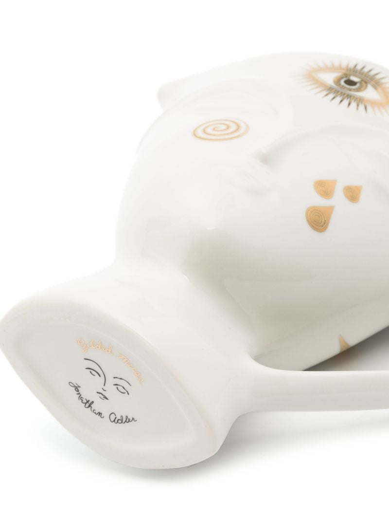 White Gilded Giuliette Porcelain Pitcher