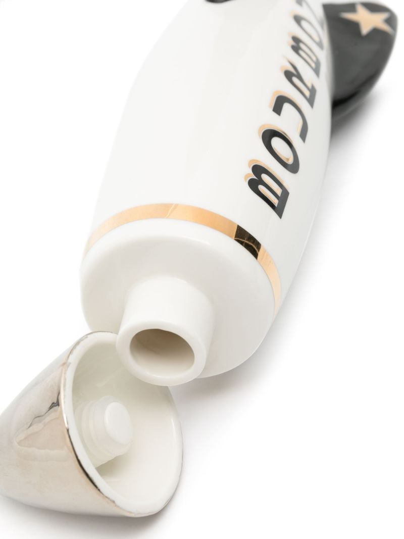White Bourbon Rocket Porcelain Decanter