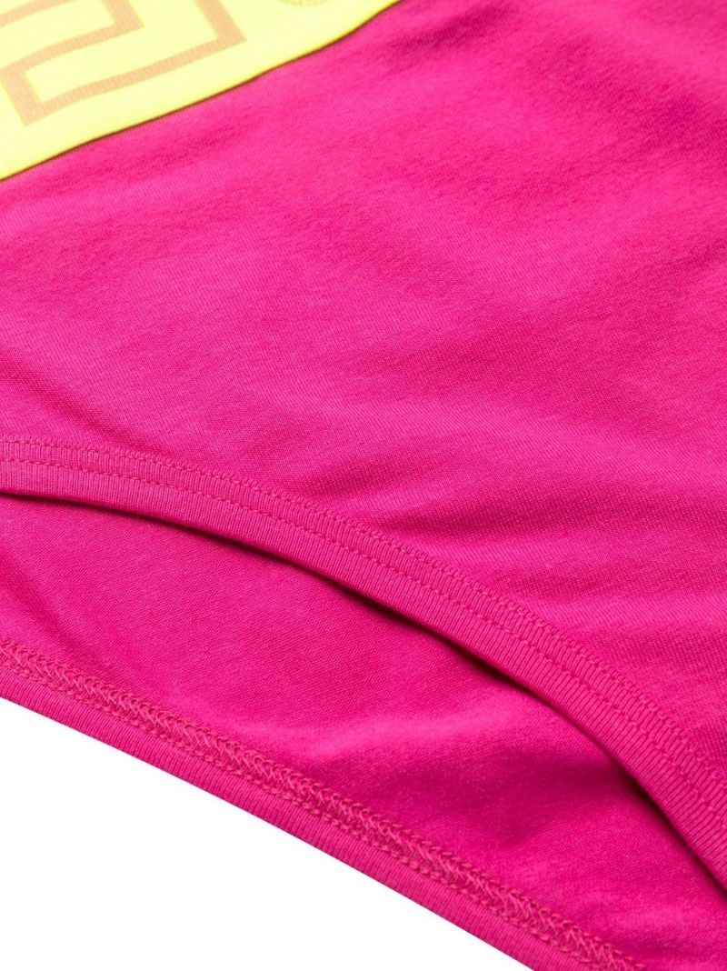 Pink Greca-jacquard Briefs