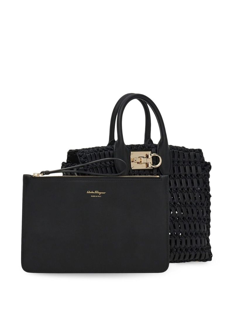 Black Studio Box Tote Bag