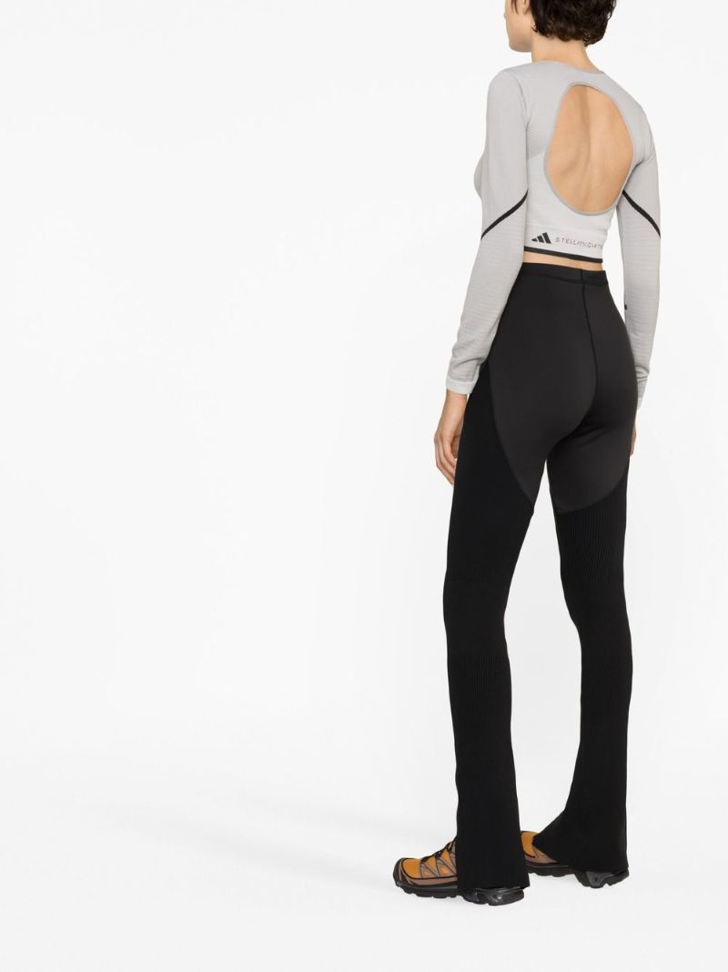 Grey Truestrength Long-sleeve Crop Top